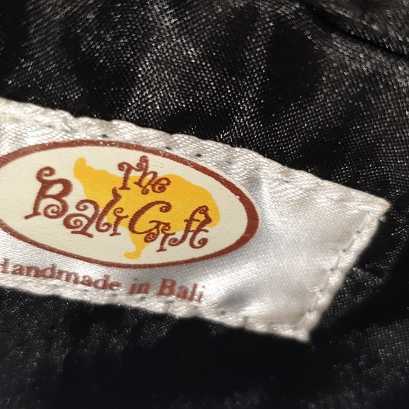 Wood handle/base hand bag - Picture 5 of 5